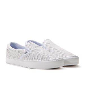 Vans Asher Perforated White Slip-On Sneaker - 8